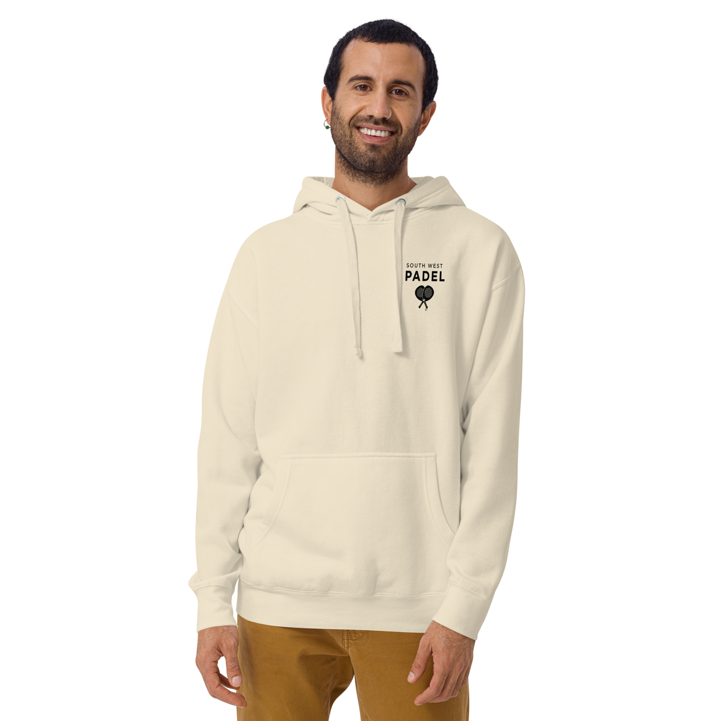 Off-Court Hoodie with Printed Black Logo