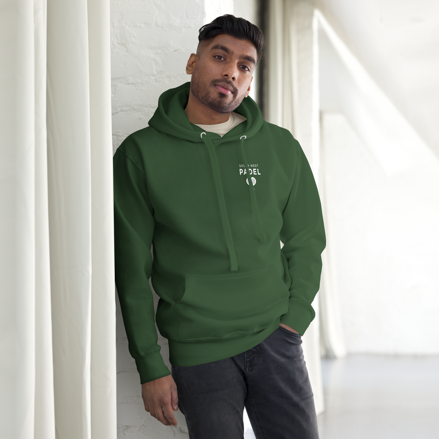 Off-Court Hoodie with Printed White Logo