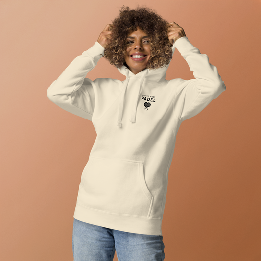 Off-Court Hoodie with Printed Black Logo